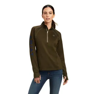 Ariat Tek Team ½ Zip Sweatshirt, Forest Mist