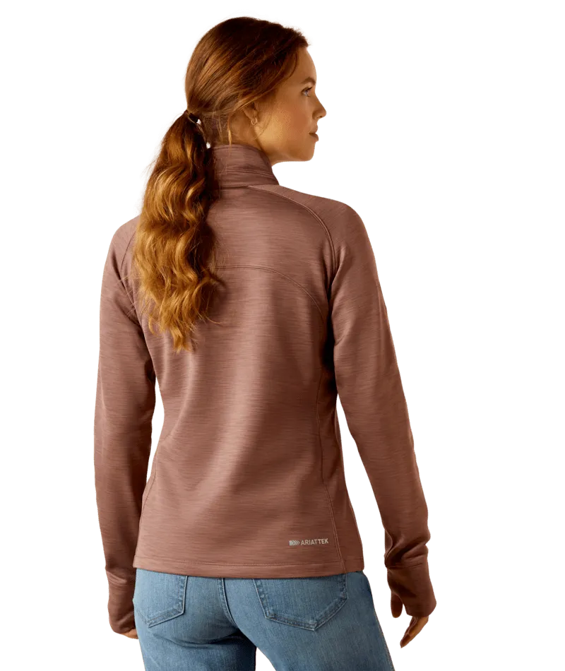 Ariat Women's Twilight Mauve Tek Team 1/2 Zip Sweatshirt