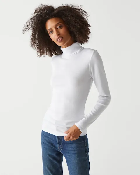 Beck Ruched Turtleneck