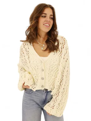 Boheme Knit Sweater In Cream