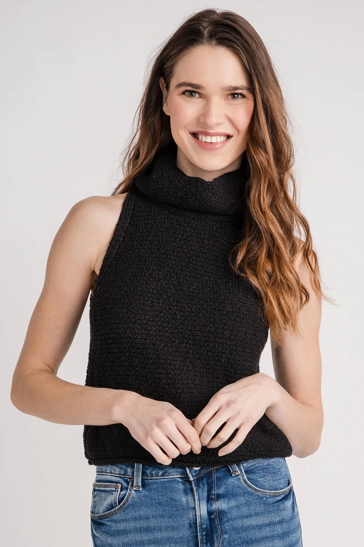 By Together Sleeveless Mockneck Sweater