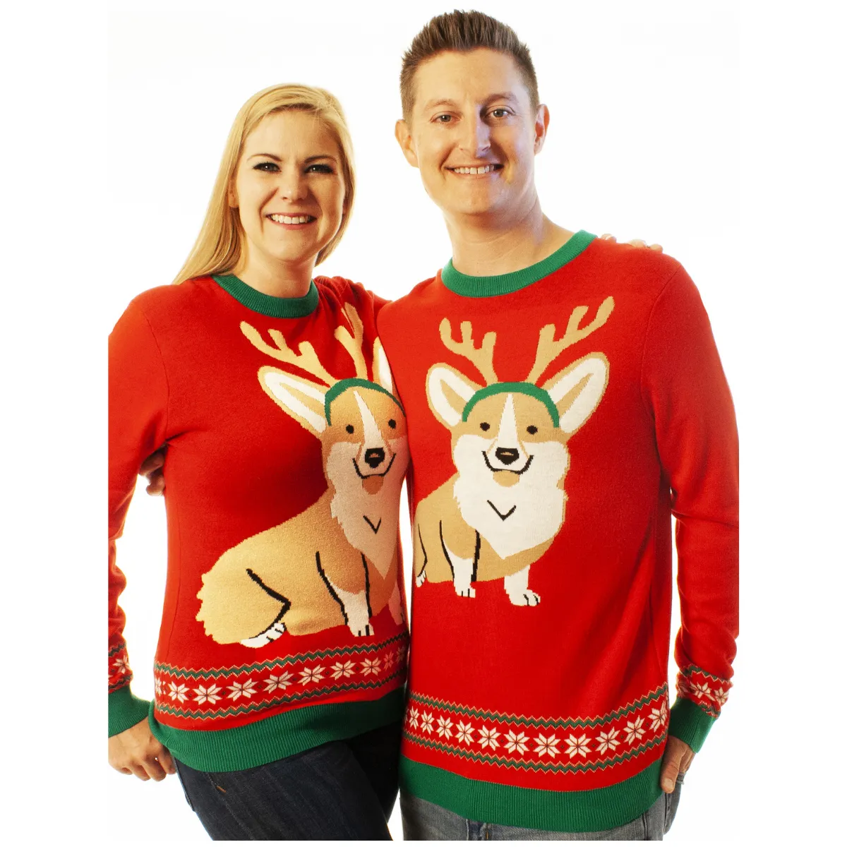 Corgi Dog | Ugly Christmas Sweater For Men & Women | Unisex Sizing