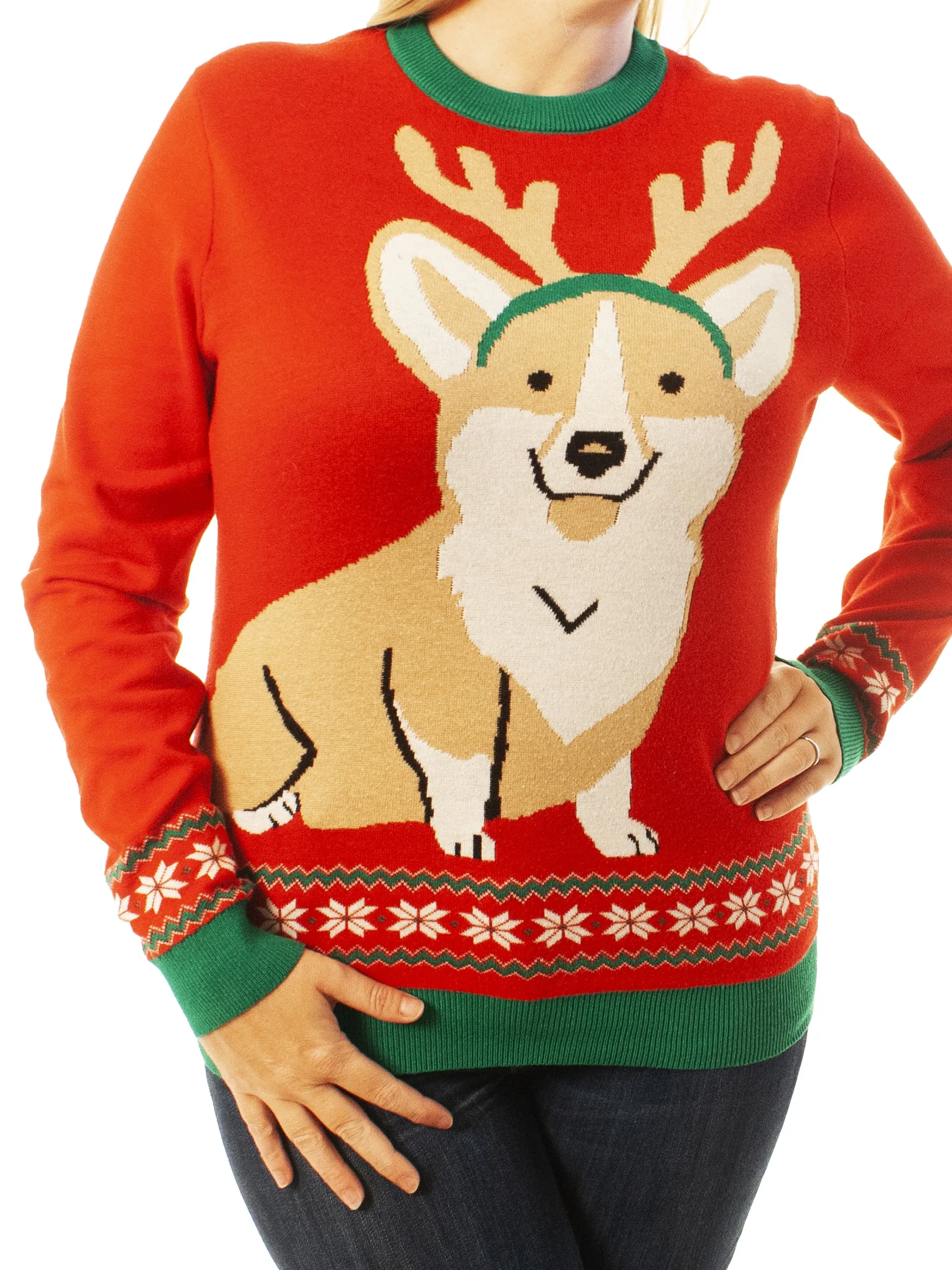 Corgi Dog | Ugly Christmas Sweater For Men & Women | Unisex Sizing