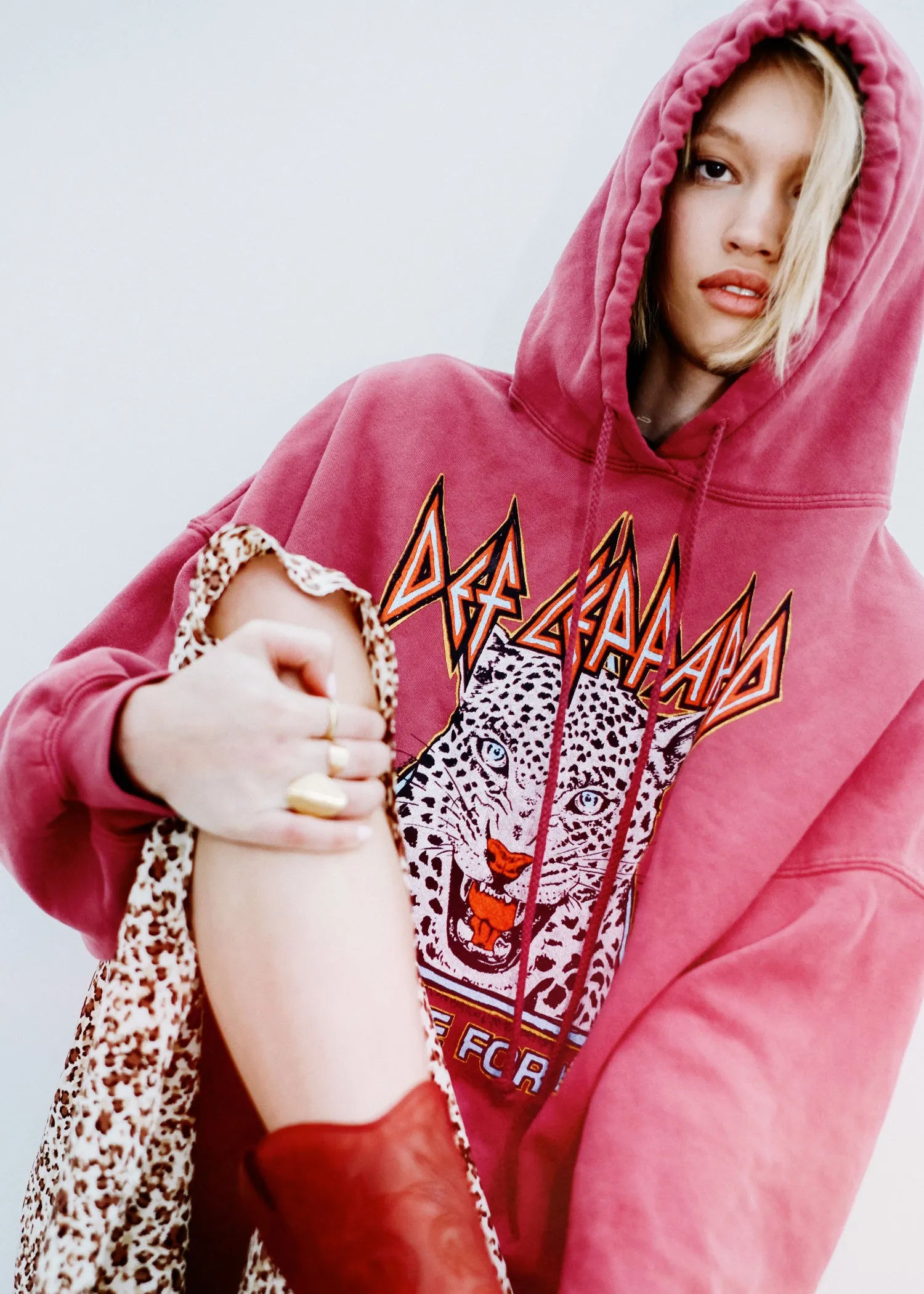 Def Leppard Too Late For Love Oversized Hoodie by Daydreamer LA