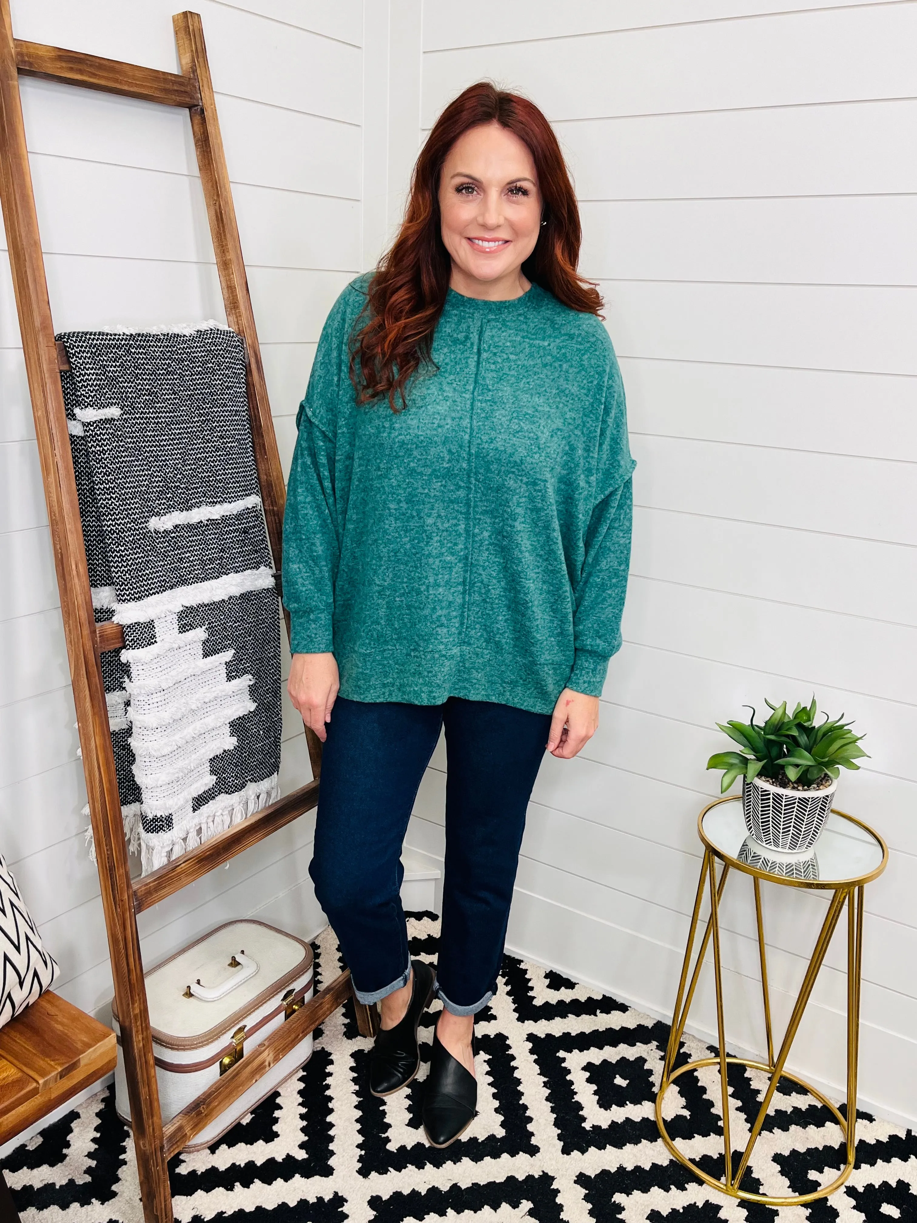 Dreamy Emerald Hacci Sweater