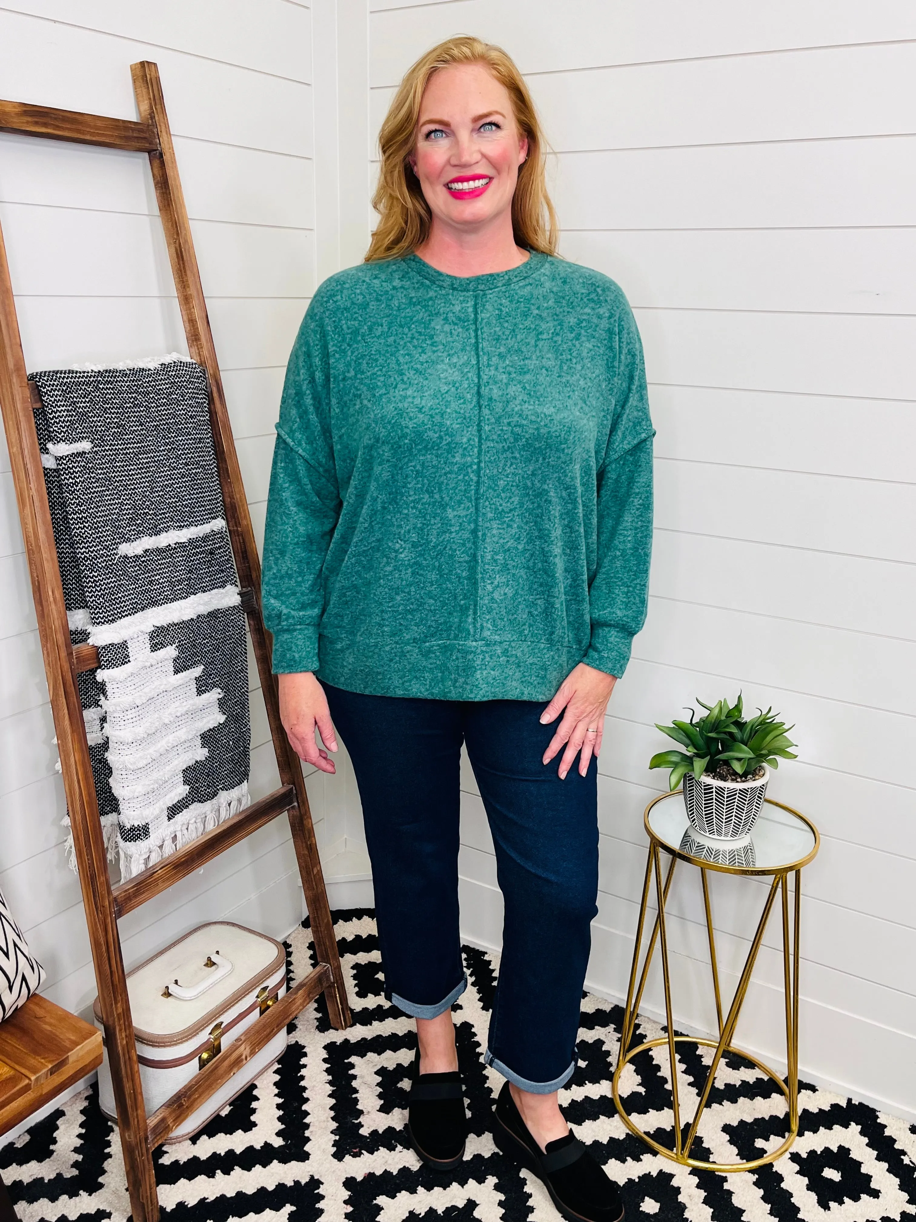 Dreamy Emerald Hacci Sweater