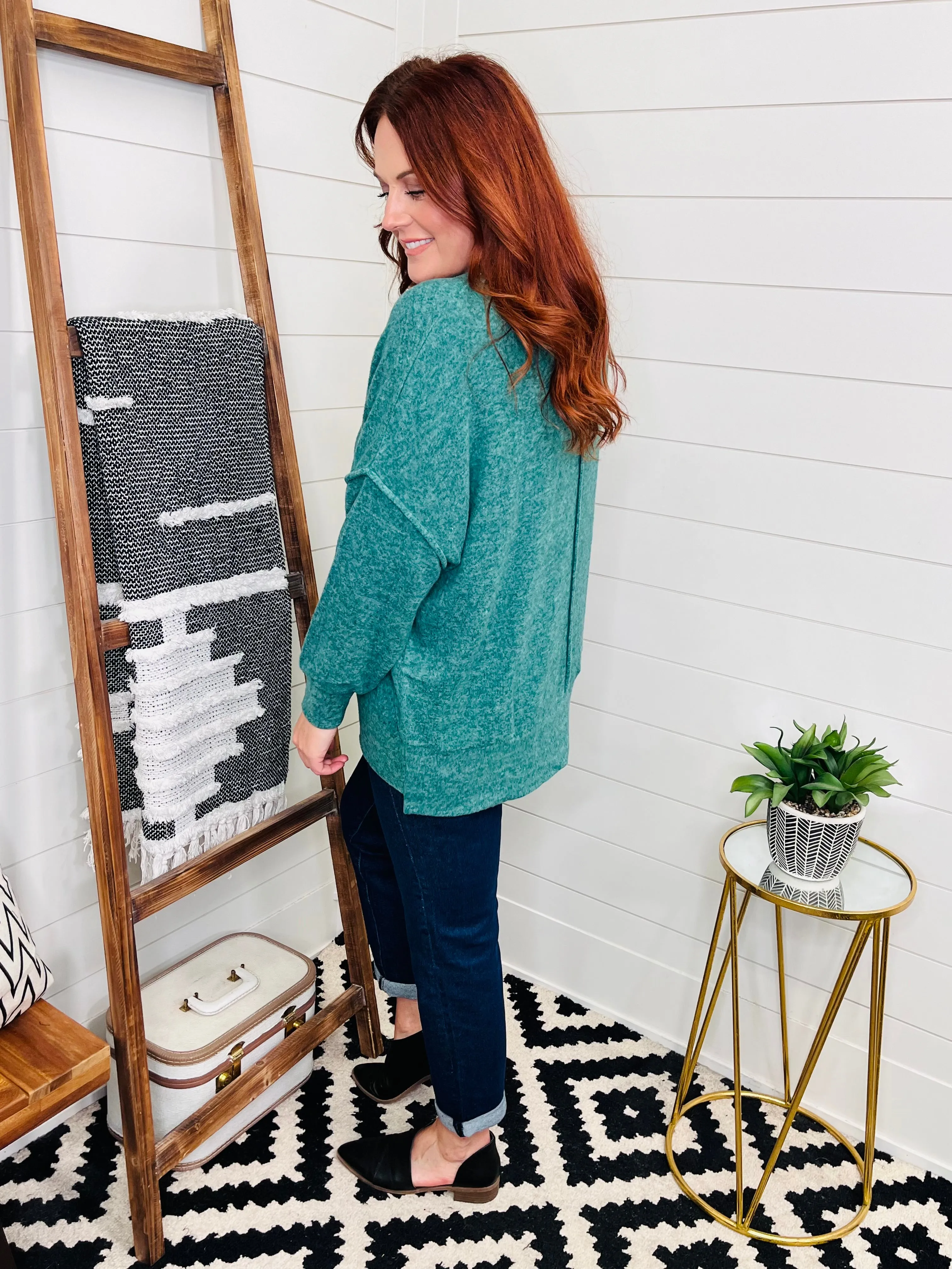 Dreamy Emerald Hacci Sweater