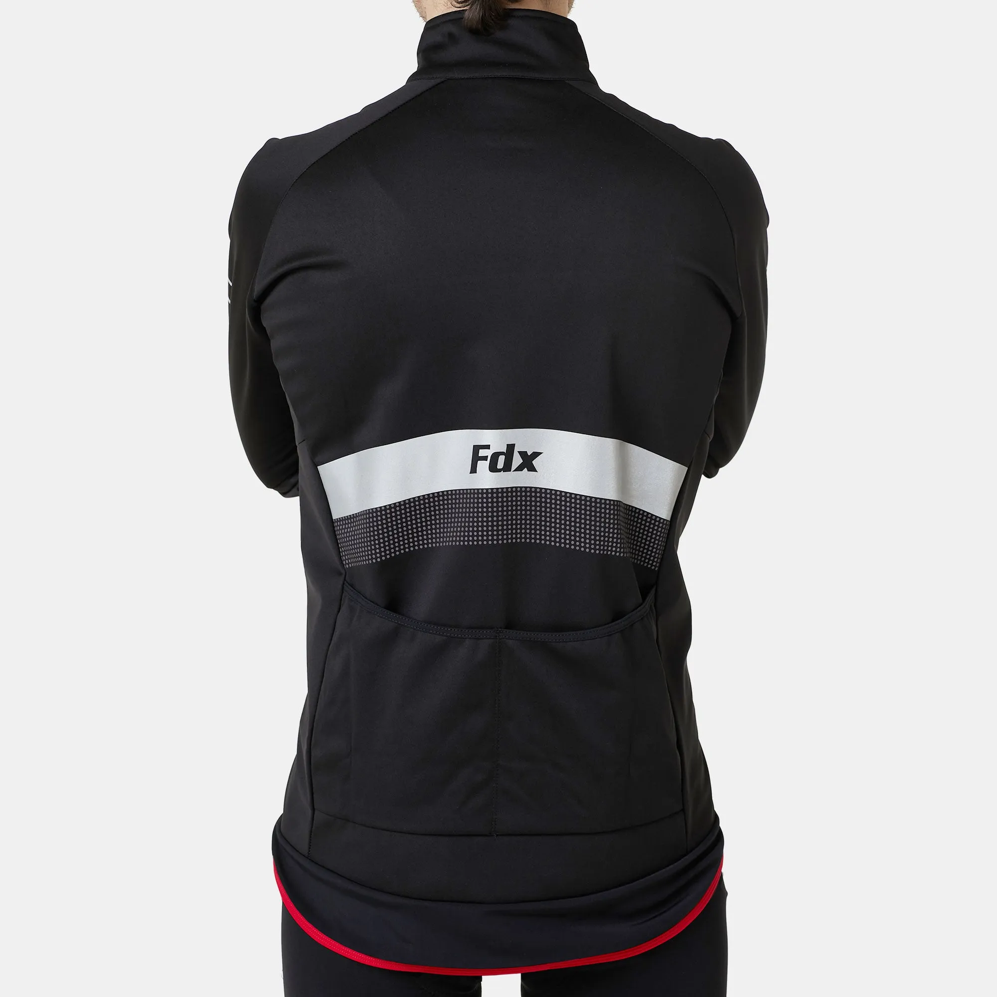 Fdx Arch Softshell Men's & Boy's Red Windproof & Water Resistant Cycling Jacket