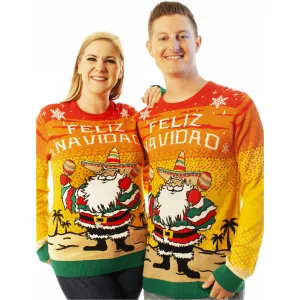 Feliz Navidad | Ugly Christmas Sweater For Men & Women | Unisex Sizing