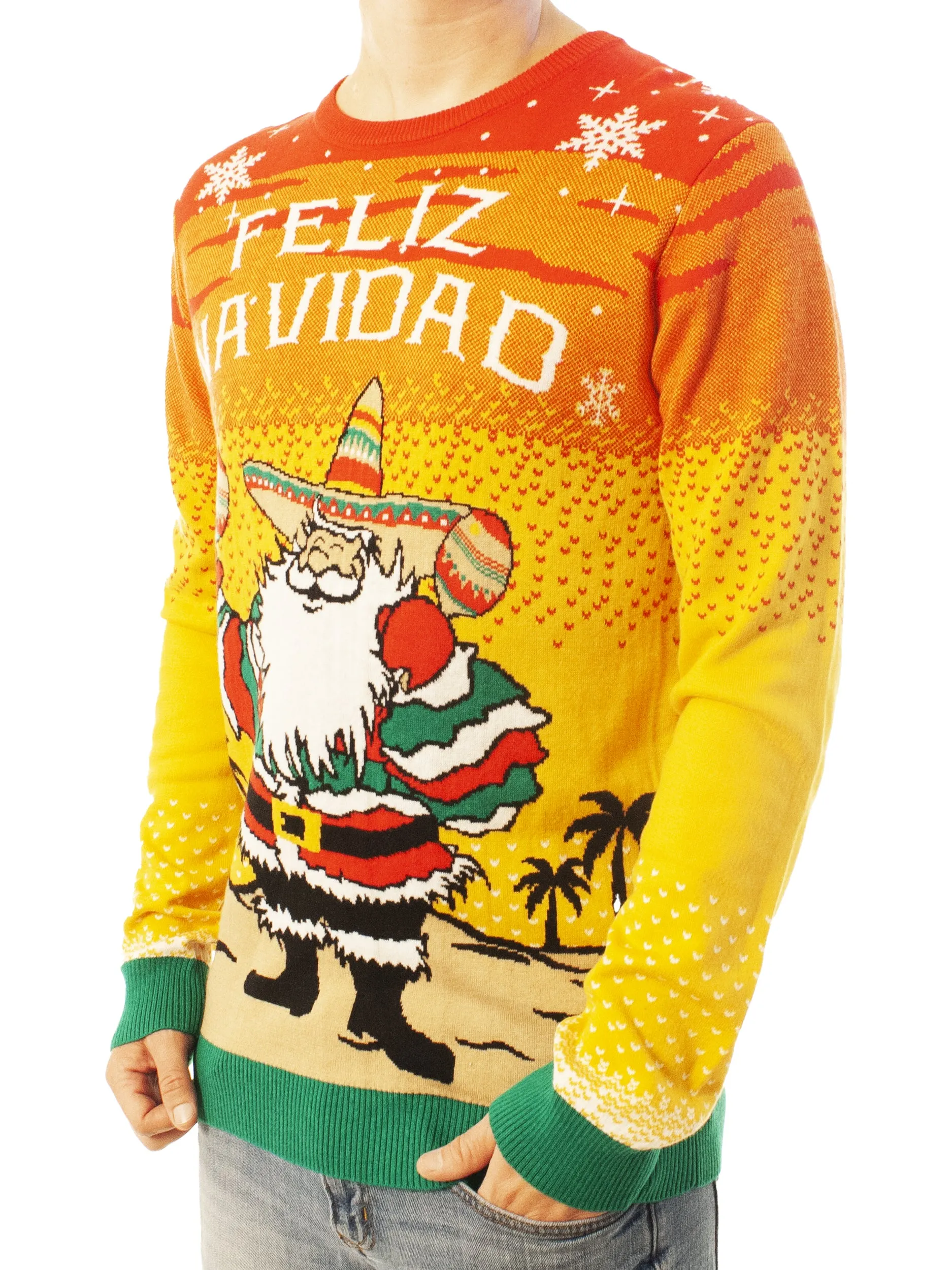 Feliz Navidad | Ugly Christmas Sweater For Men & Women | Unisex Sizing