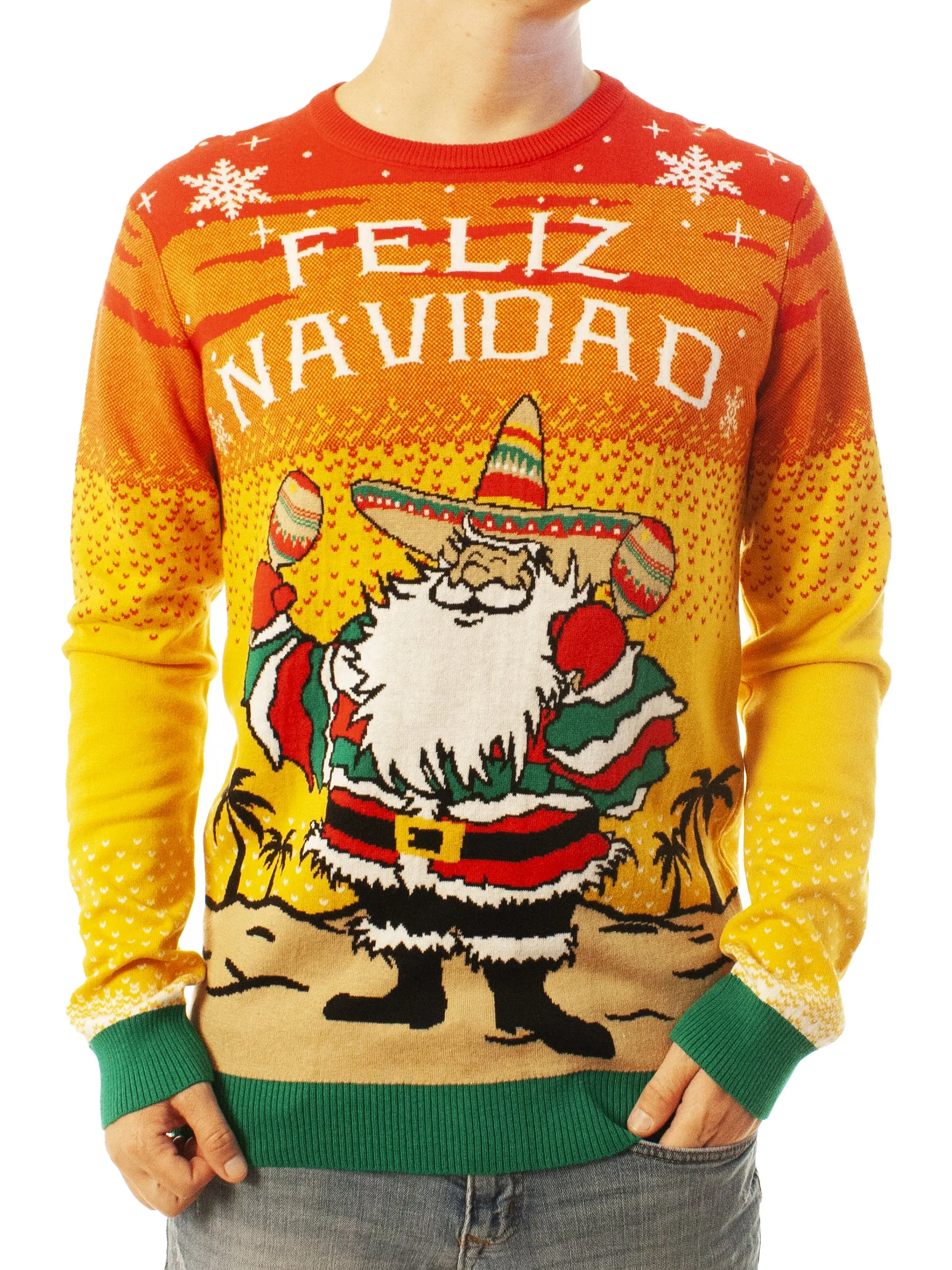 Feliz Navidad | Ugly Christmas Sweater For Men & Women | Unisex Sizing