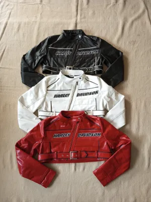 Harley Davidson Racing Rework Style Leather Jackets 15 pcs