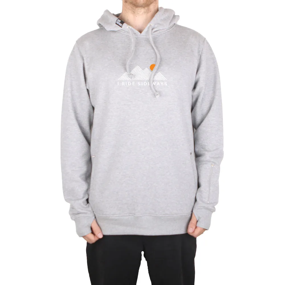 I Ride Sideways Mike DWR Sig Fit Hoodie Mens Grey Marle