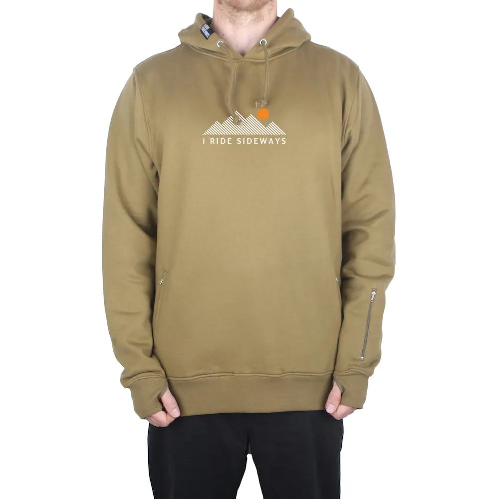 I Ride Sideways Mike DWR Sig Fit Hoodie Mens Olive