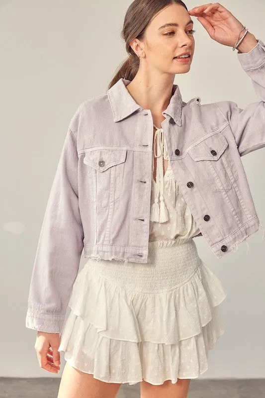 Kara Color Spring Denim Jacket