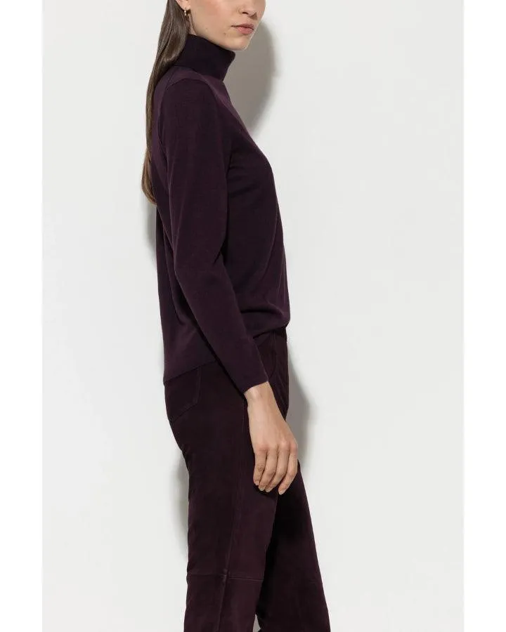 Luisa Cerano Silk Blend Turtleneck Sweater