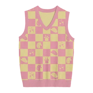 Midwest Princess Checkered Knit Vest