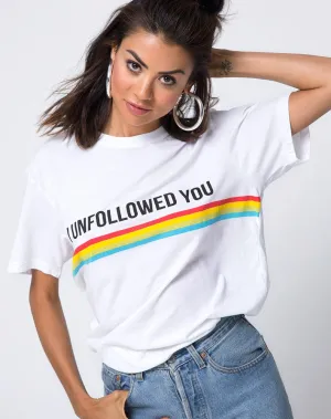 Oversize Basic Tee in I unfollowed You