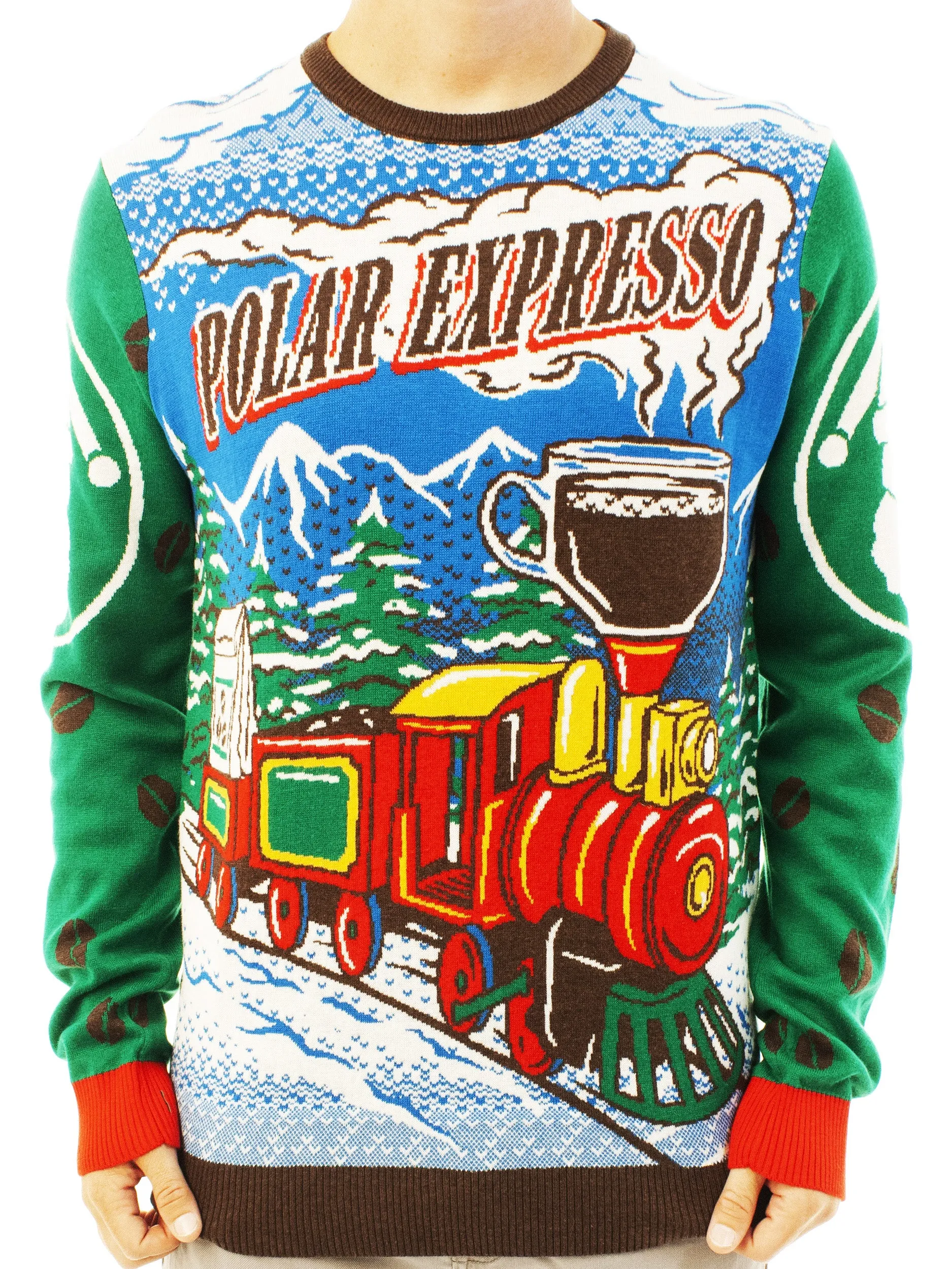 Polar Espresso | Ugly Christmas Sweater For Men & Women | Unisex Sizing