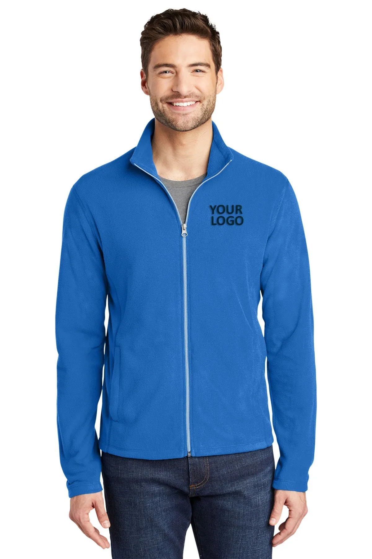 Port Authority MicroFleece Customized Jackets, Light Royal