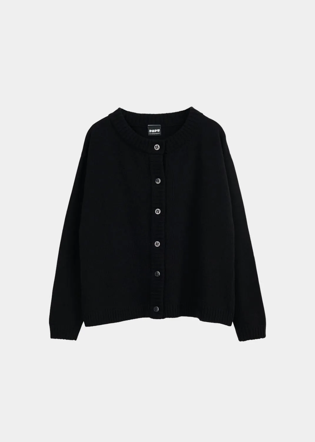 Soft Wool Cardigan Black