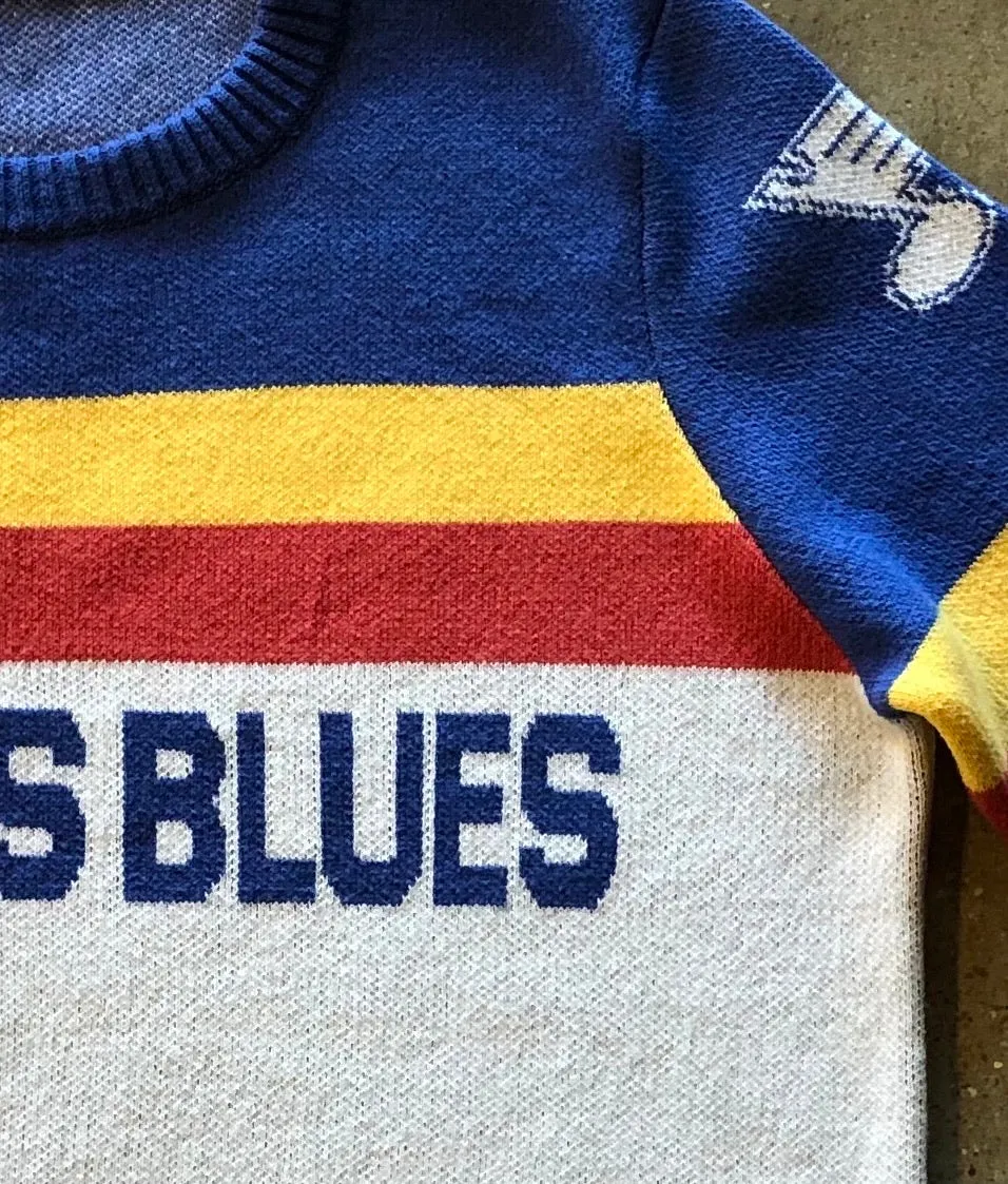 ST. LOUIS BLUES LUSSO MERCH DOMINIQUE RETRO SWEATER