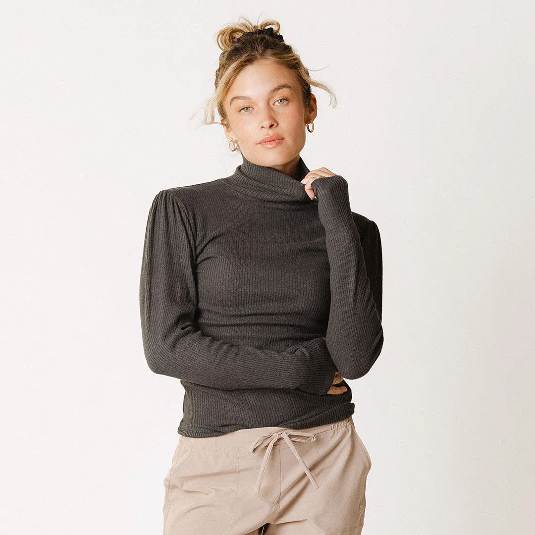 Sydney Turtleneck, Charcoal