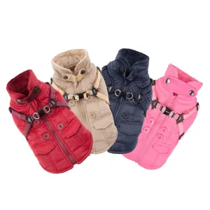 Wilkes Winter Dog Coat with Integrated Harness