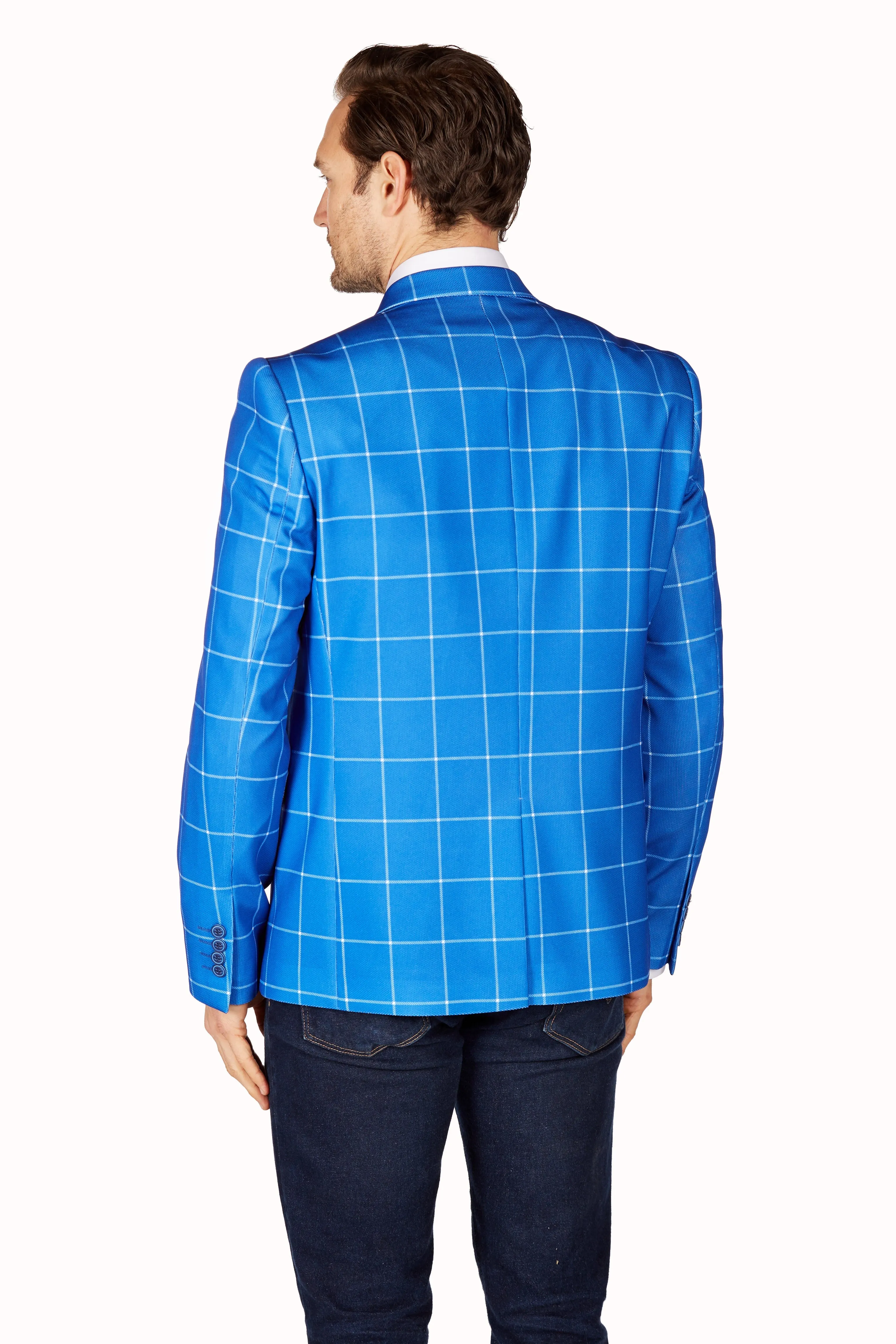 Wrinkle Resistant Blazer - Slim Fit - Royal Blue