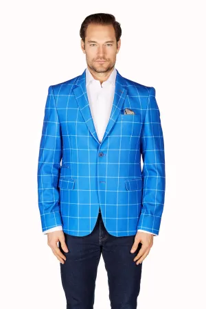 Wrinkle Resistant Blazer - Slim Fit - Royal Blue